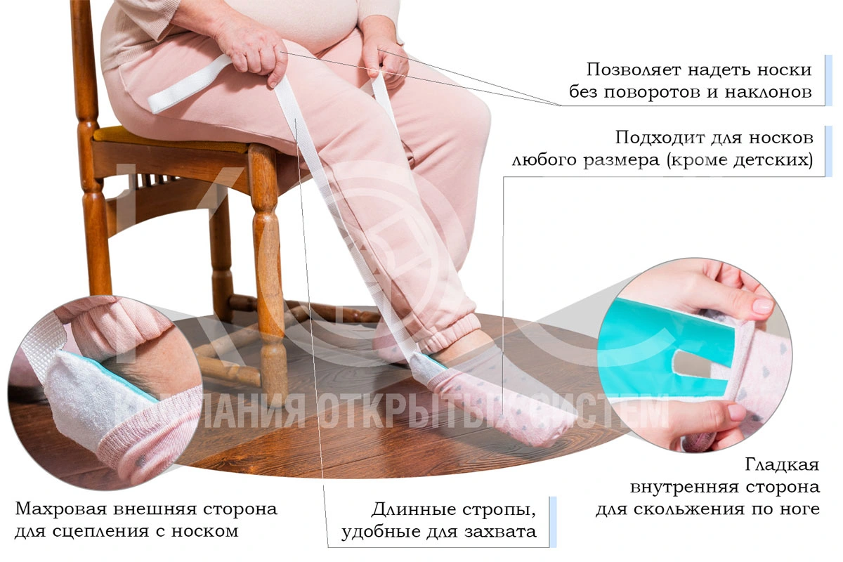 приспособление для надевания носков для инвалидов