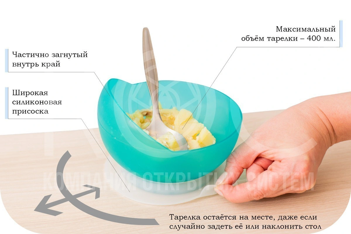 тарелка с высокими бортами для инвалида