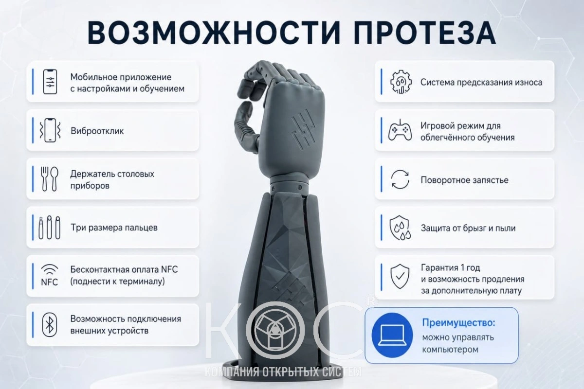 Бионический протез кисти — фото 2