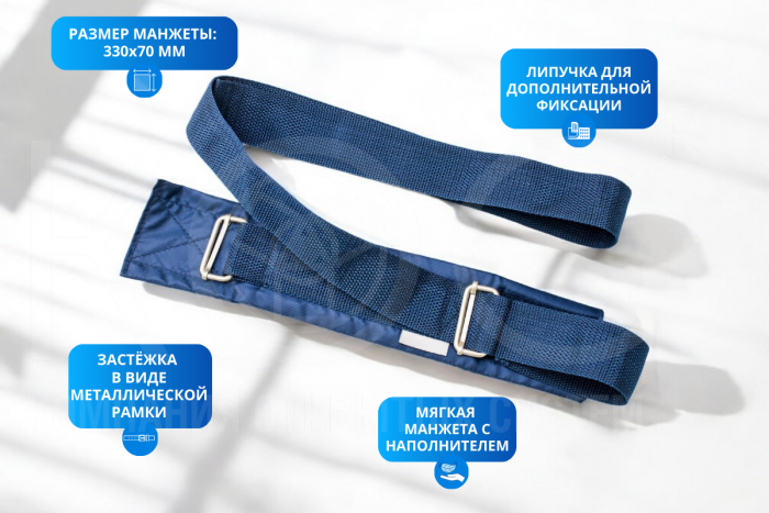 Фиксаторы-ремни с металлической рамкой
