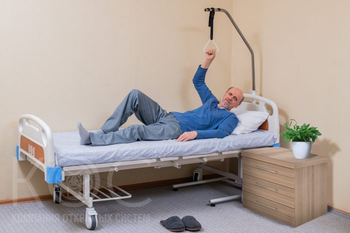 Стойка-опора для самоподнимания в кровати, с регулировкой высоты