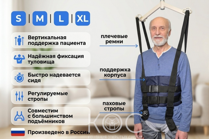 Жилет для подъёма и поддержки пациента в вертикальном положении