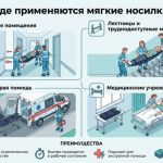Носилки мягкие с фиксирующими ремнями